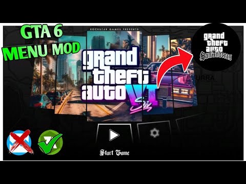 GTA 6 Menu & Loading Screen Mod in GTA SA Android 😱