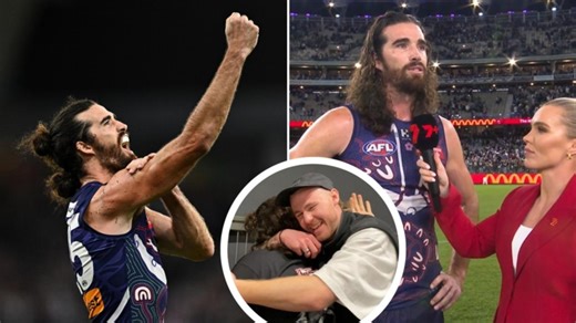 Alex Pearce holds back tears after tribute to Cam McCarthy