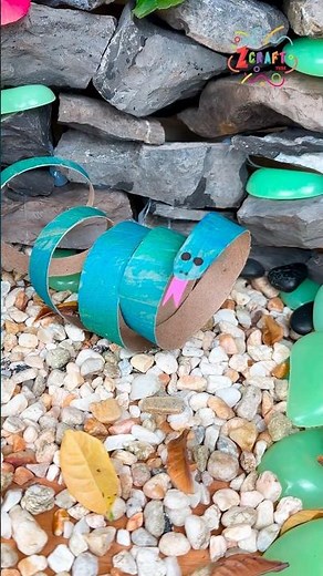 DIY Easy Paper Snake Craft for Kids 🐍 | Fun with Paper and Creativity! #diy #craft #craftyfun #kids