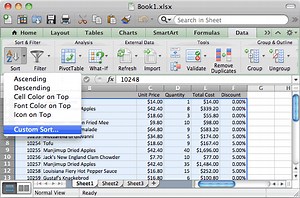 Microsoft Excel Sort And Filter Borders Mac