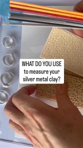 Silver metal clay >> these are called measuring guides or spacers. I bought them in a set from @metalclay I don’t use them all the time but I like to roll with them when I’m making ring bands, and pieces where I need to know the depth of the clay TOP TIP >> as I’ve explained, you don’t need to buy a set. Instead, use playing cards, see below Playing Card Thickness Guide 3 Cards (0.75 mm): Recommended for lightweight earring charms and small stud earrings 4 Cards (1.0 mm): this is the “standard” 