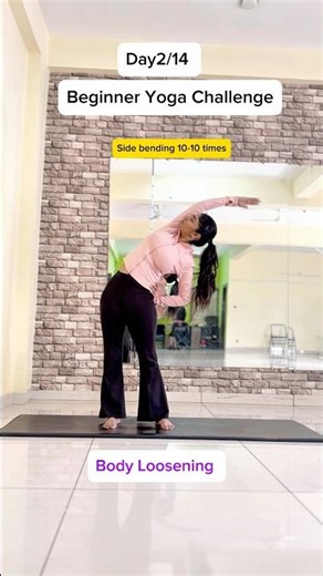 Day2/14 Beginner Yoga Challenge | body loosening #yoga #beginneryoga #challenge #shortsvideo