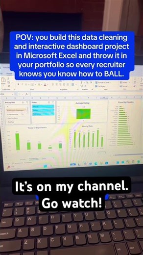 Microsoft Excel Guided Data Analyst Project