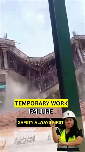 Temporary Works Failure -0157 #accidentprevention #workplacesafety #construction #concretelifting