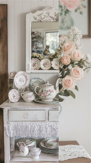 Rustic Blue Shabby Chic Meets Rustic English Country Cottage #short