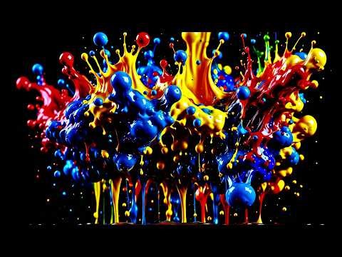 What Paint Dream in Zero TV Screensaver • Mathematical Liquid Abstraction Background