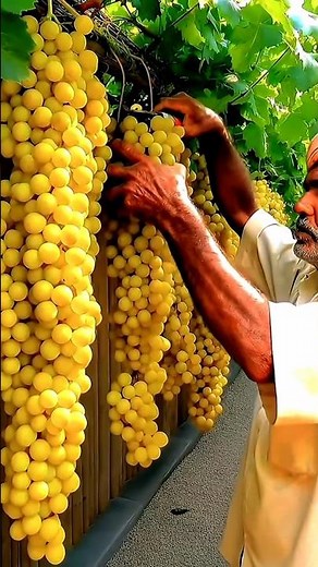 What Great Farming Of Yello Grapes.#farming #farmer #farm #agriculture #satisfying