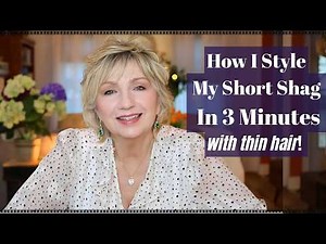 How to Style a Short Messy Hair Style Shag in 3 Minutes On a Budget!
