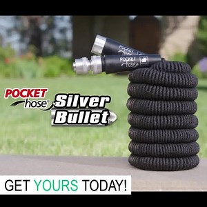 1.5M views · 1.4K reactions | Pocket Hose Silver Bullet is the super-lightweight and easy to carry expandable hose!  And its exclusive Bullet Shell outer casing won't snag, tear, or wear! | BulbHead | Facebook