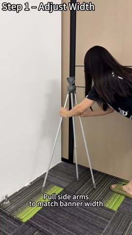 YOSE 2 Pack X Frame Banner Stand Fits Any Banner Adjustable Size 23"X63" to 32"X78" with Portable Retractable Carrying Bag, Customize Stand for Trade Show Exhibition Market (1 Pack (with Water Bag))