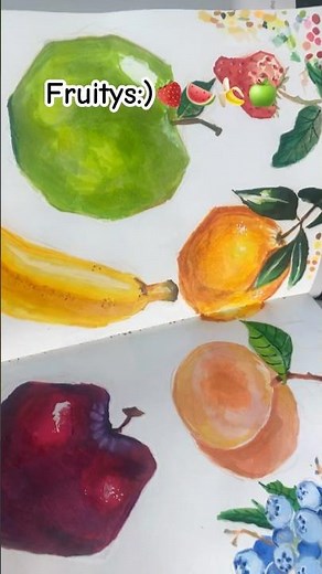 I was bored so I drew fruits! Ib: drawingwiffwaffles #art #drawing #sketchbook #artcommunity #artist