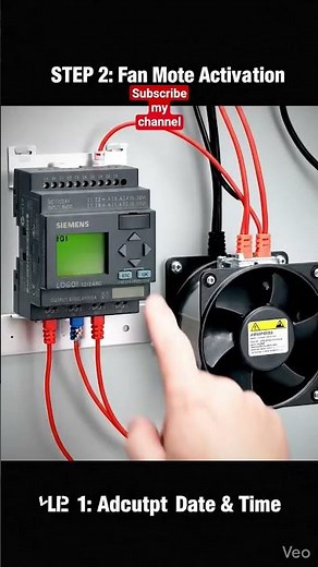 Siemens LoGo! Fan Motor Run And Settings #siemens #logo! #plc #programming
