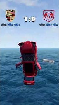 Porsche vs. Dodge! #beamngdrive #beamng #shorts