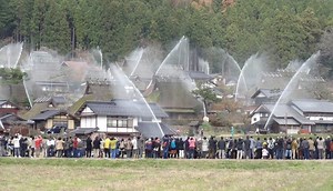 This special fire-fighting system turns a 200 years old village into a water fountain show. https://gadgetsideas.com/ | Gadgets Ideas