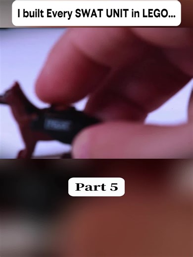 I built Every SWAT UNIT in LEGO...#lego #swat #built #fyp