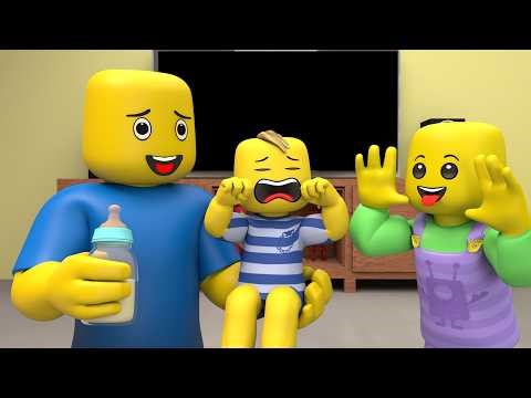 ROBLOX Brookhaven 🏡RP - FUNNY MOMENTS: Taking care of baby (Roblox Animation)