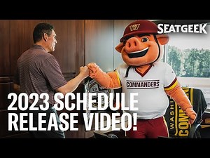 schedule release video but make it AI generated | Ron Rivera taps Major Tuddy to reveal 2023 slate