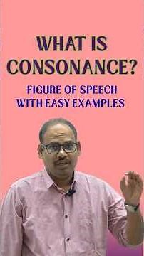 What is Consonance? | Figure of Speech with Easy Examples | English Literature #consonance