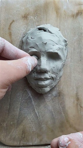 sculpting process #shortsart #art #sculpture #modeling #clayface
