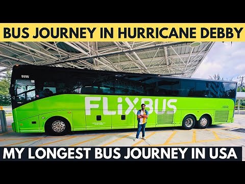 27 Hours in America’s LONGEST LUXURIOUS BUS JOURNEY with Washroom Onboard | Miami New York Road Trip