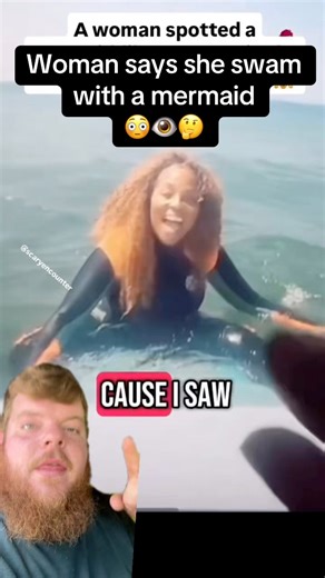 Did this woman swim with an actual Mermaid? #mermaid #swim #monster #CaughtOnCamera #mystery #water | itsweirdtime