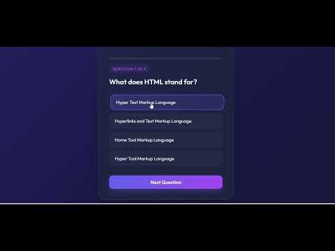 Simple Quiz Application🎯