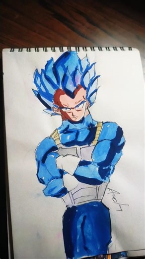 Vegeta anime drawing #anime #popular