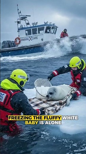 Blizzard Sweeps Baby Seal Away… Stranded in Snow Rescue 😱❤️❄️🐟