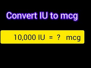 Convert 10,000 IU to mcg(Vitamin D)
