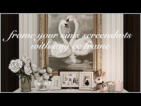 frame your sims 4 screenshots with any cc frame you want | without photoshop or gimp