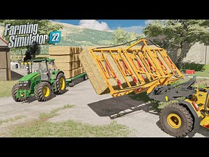 The Best Way to Collect and Store bales | FS 22 Full Realistic and Immersive gameplay