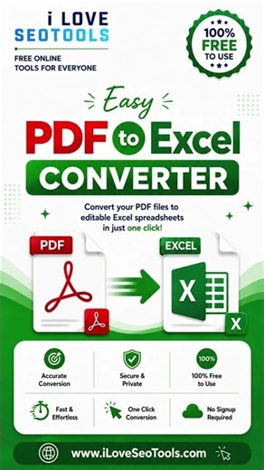 Free PDF to Excel Converter – Convert PDF to XLS & XLSX Online