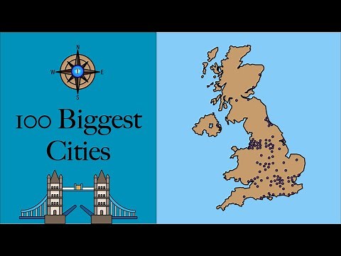 Top 100 Biggest Cities in the UK Mapped 🇬🇧