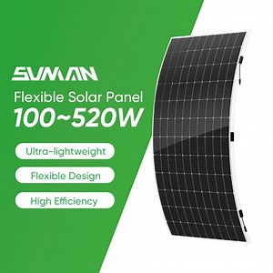 [Hot Item] Sunman High Efficiency Flexible Solar Panel 430W 520W Lightweight Bendable Solar PV Panels Ultra-Thin Panel for Solar Energy Storage System