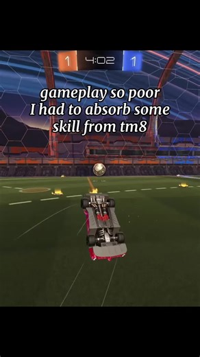 Skill deficit. Quick recalibration. Immediate goal #kiss #rocketleague #dominus #rule1rocketleague #gameplay