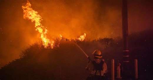 California's Franklin Fire burning in Malibu captured in videos