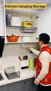 Kitchen hanging Storage Solution 👌 | Jareef Saifi