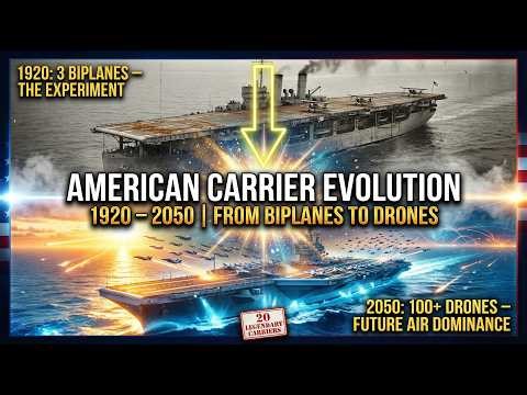 Every American Aircraft Carrier Ever Built | 1920 to 2050 | Full Evolution