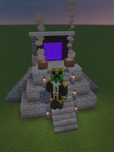 Amazing nether portal build#fyp#minecraft #gaming #blowthisup