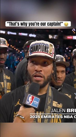 Josh Hart to Brunson after the shoutouts 🤣