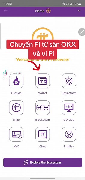 Chuyển Pi từ sàn OKX về ví Pi dễ dàng
