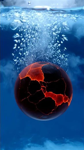 Molten Glass Drops Into Ice Water… Watch What Happens 😳🔥❄️