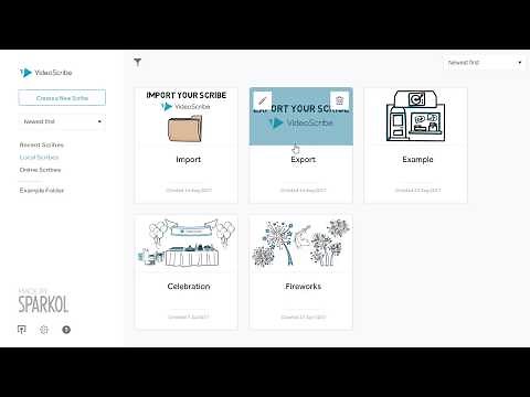 VideoScribe - Import and Export scribe files v3