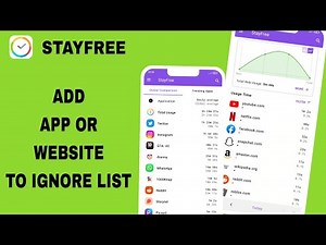 How To Add App Or Website To Ignore List On Stayfree App