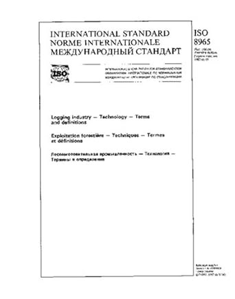 Amazon.com: ISO 8965:1987, Logging industry - Technology - Terms and definitions: International Organization for Standardization: Libros