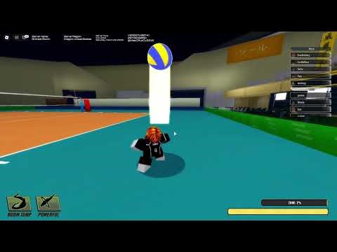 2 minutes straight of jump serving in spiked (roblox)