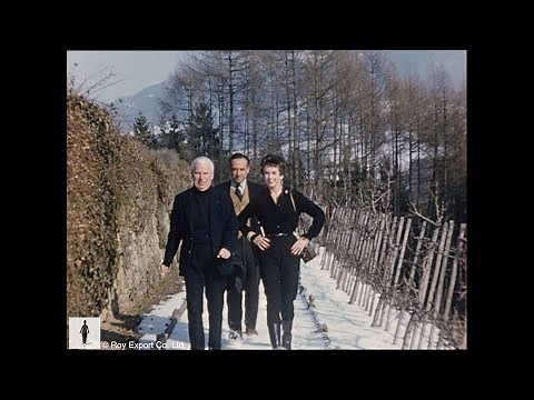 Charlie Chaplin at home with Dawn Addams & Prince Vittorio Massimo - Rare Home Movie Footage