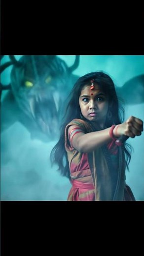 Girl vs monster 🔥😵‍💫 horror Short #shortmovie #horror