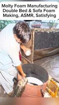 “Satisfying Foam Manufacturing: Double Bed & Sofa Foam Making| ASMR videos|| diy projects| creative