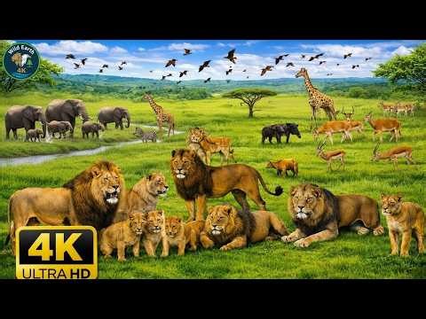 4K African Wildlife: Nairobi National Park, Africa - Scenic Wildlife Film With Real Sounds